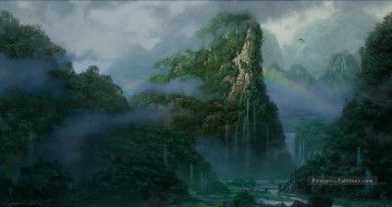 monde de rêve Chinese Montagne Peinture à l'huile